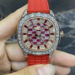 Patek Philippe Men's Red and Pink Watch