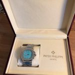 Patek Philippe Men's Silver and Blue Watch