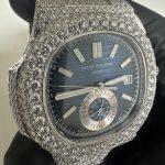 Patek Philippe Men's Silver and Grey Watch - Image 2
