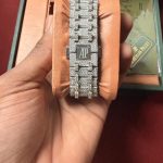 Audemars Piguet Men's Silver and Orange Watch - Image 4