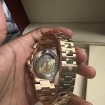 Patek Philippe Men's Gold and Brown Watch - Image 3