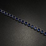 DARK BLUE UNISEX GEM BRACELET - Image 4