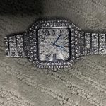 Cartier Men's Silver and Grey Watch - Image 4