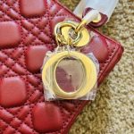 Red Dior Lady Dior handbag - Image 3