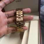 Patek Philippe Men's Gold and Brown Watch - Image 4