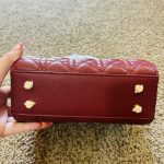 Red Dior Lady Dior handbag - Image 4