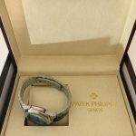 Patek Philippe Men's Silver and Blue Watch - Image 3