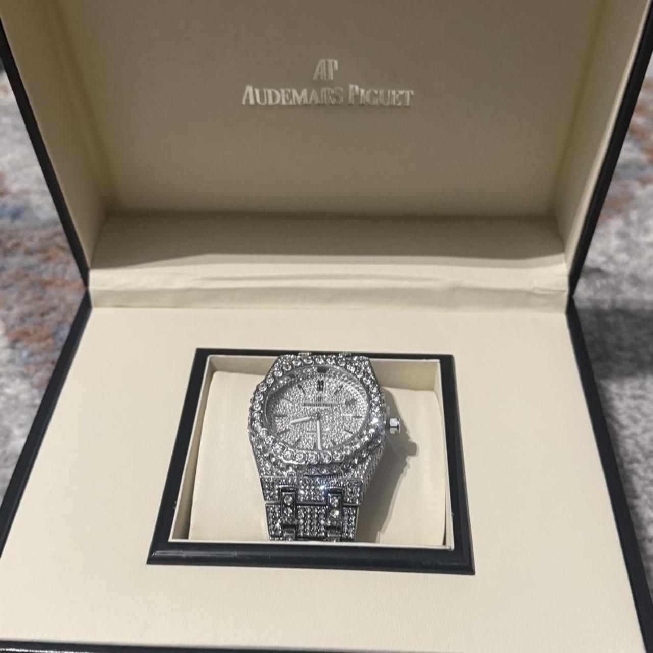 P0 Audemars Piguet Men's Silver Watch - Image 1