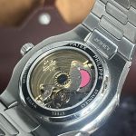 Patek Philippe Men's Silver and Grey Watch - Image 5