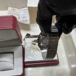 Cartier Men's Silver and Pink Watch - Image 3