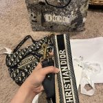 Dior Embroided Saddle Bag - Image 4