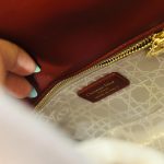 Red Dior Lady Dior handbag - Image 6