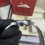 Patek Philippe Men's Silver and Grey Watch - Image 5