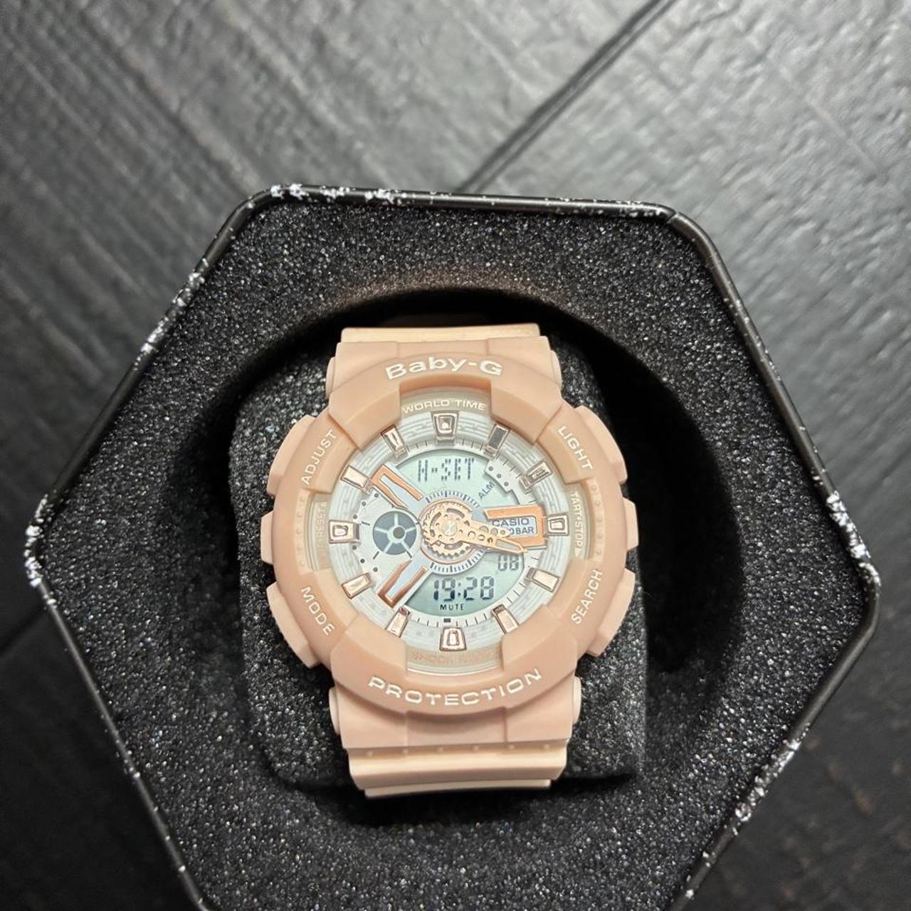 P0 G-Shock Women's Pink and Tan - Image 1