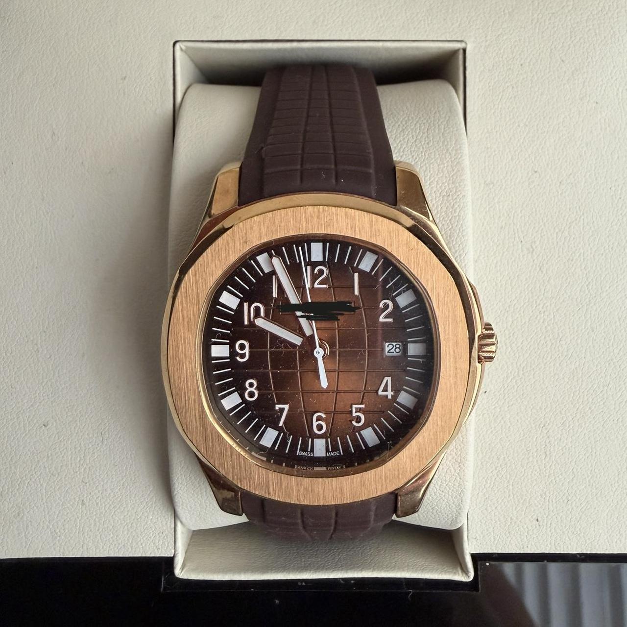 P0 Patek Philippe Men's Brown Watch - Image 1