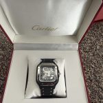 Cartier Men's Silver and Black Watch - Image 2