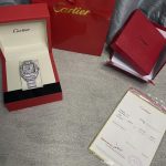 Cartier Men's Silver and Grey Watch