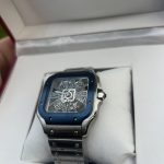 Cartier Men's Grey and Silver Watch