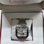 Cartier Men's Silver and Pink Watch