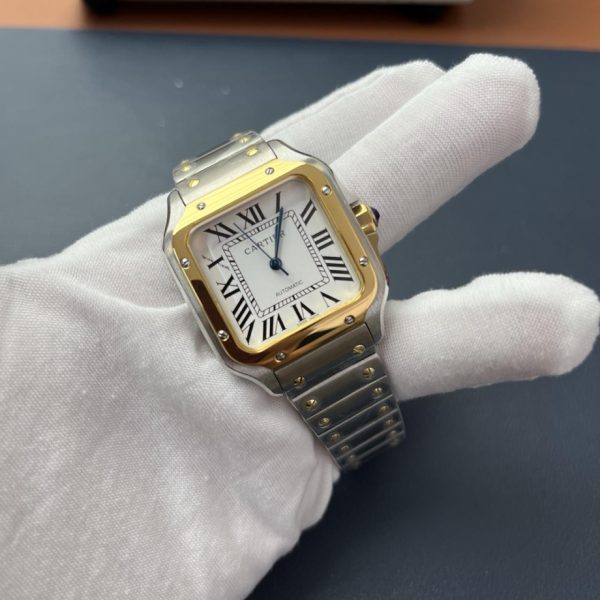 Cartier Men's Silver and Gold Watch