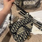 Dior Embroided Saddle Bag