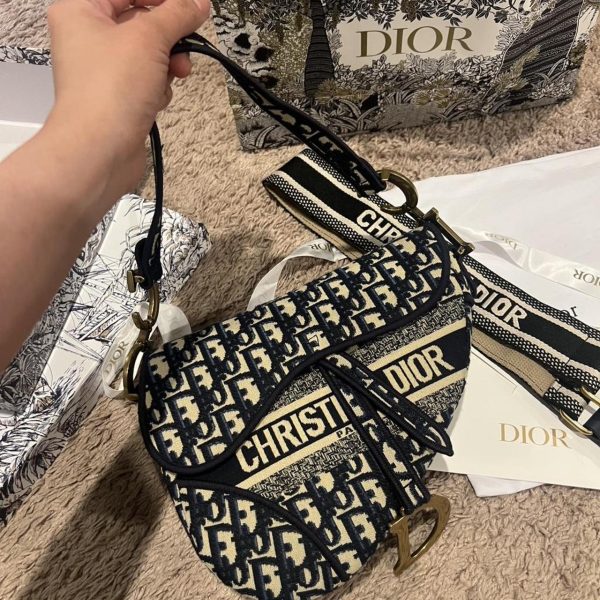 Dior Embroided Saddle Bag