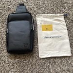 black leather crossbody bag