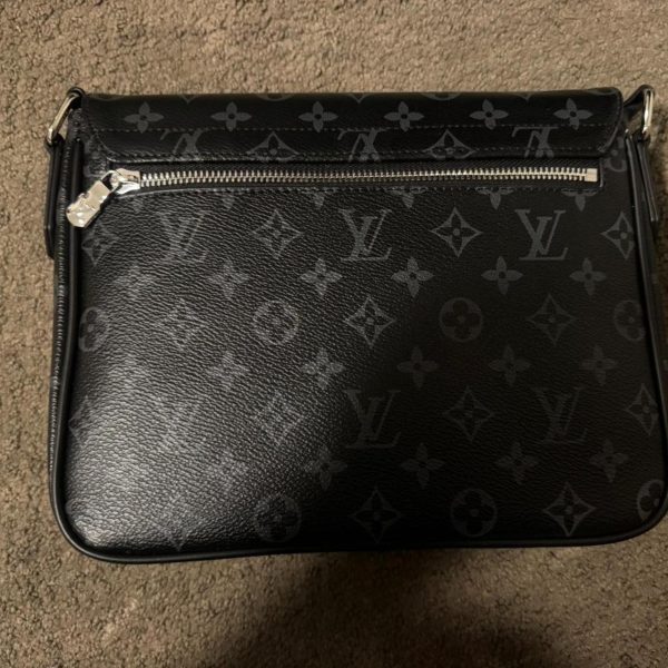 Louis Vuitton men’s black messenger bag