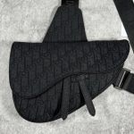 Black Dior saddle bag